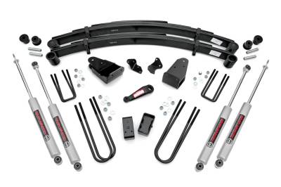 Rough Country Suspension Systems - Rough Country 4918230 4" Suspension Lift Kit for 82-85 Ford F350 4WD