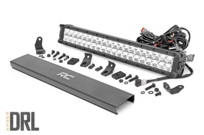 Rough Country Suspension Systems - Rough Country Chrome Series 20" Dual Row LED DRL Light Bar EACH 70920DA