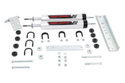 Rough Country Suspension Systems - Rough Country V2 Dual Steering Stabilizer 0-6" Lift 80-96 Ford Truck 8733870