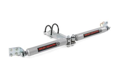 Rough Country Suspension Systems - Rough Country N3 Dual Steering Stabilizer 2"-8" Lift for Ram 1500 4WD 8732130