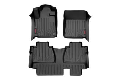 Rough Country Suspension Systems - Rough Country Front/Rear Floor Liners Black for 14-21 Tundra Double M-71413