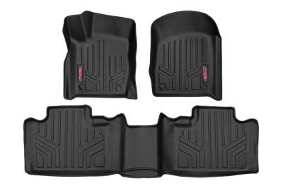 Rough Country Suspension Systems - Rough Country Front/Rear Floor Liners Black for 13-20 Grand Cherokee M-60300