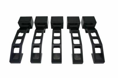 Royal Hooks - Royal Hooks Billet Aluminum Door Handles Black for JK 4DR RHO-12011-BK-5
