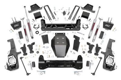 Rough Country Suspension Systems - Rough Country 11730 7" Suspension Lift Kit for 20-23 Silverado/Sierra 2500HD