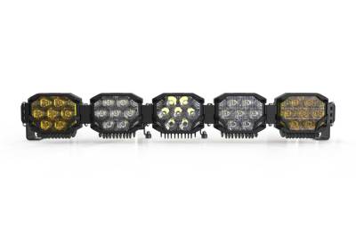 Morimoto - Morimoto BAR-3ROW-012 36" 5-Pod HXB 3 Row BangerBar LED Light Bar White/Yellow