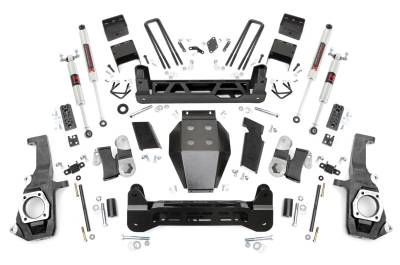 Rough Country Suspension Systems - Rough Country 7.5" Suspension Lift Kit 11-19 Silverado/Sierra HD 25340