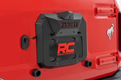 Rough Country Suspension Systems - Rough Country Spare Tire Carrier Delete Kit Black 21-25 Ford Bronco 51125