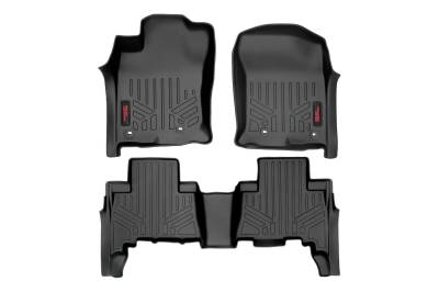 Rough Country Suspension Systems - Rough Country Front/Rear Floor Liners Black for 13-24 Toyota 4Runner M-71313