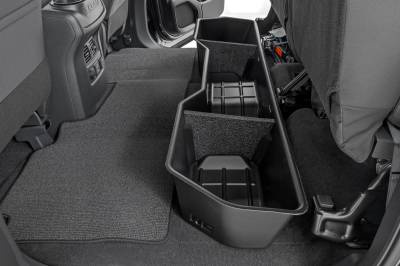 Rough Country Suspension Systems - Rough Country RC09705 Rear Underseat Storage Bin Black for 04-24 Titan Crew