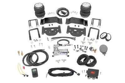 Rough Country Suspension Systems - Rough Country 10024WC Rear Air Springs w/Wireless Compressor for 07-21 Tundra