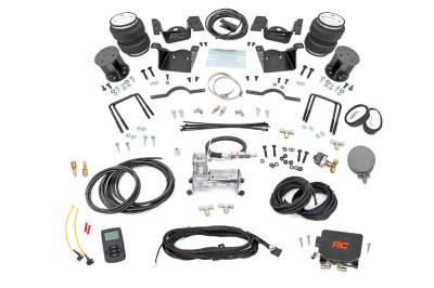 Rough Country Suspension Systems - Rough Country Rear Air Spring Kit w/Compressor Silverado/Sierra HD 100074WC