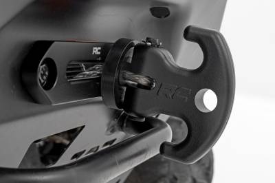 Rough Country Suspension Systems - Rough Country Multifunction Aluminum UTV Winch Cleat Hook Black RS177B