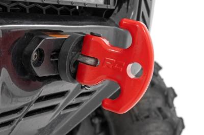 Rough Country Suspension Systems - Rough Country Multifunction Aluminum UTV Winch Cleat Hook Red RS177R