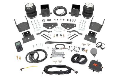 Rough Country Suspension Systems - Rough Country Rear Air Spring Kit w/Wireless Compressor 17-22 Super Duty 10021WC