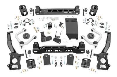 Rough Country Suspension Systems - Rough Country 51083 7" Suspension Lift Kit for 21-25 Ford Bronco 4WD 4DR