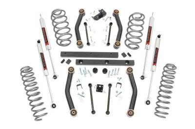 Rough Country Suspension Systems - Rough Country 90640 4" Suspension Lift Kit for 97-02 Jeep Wrangler TJ 4WD