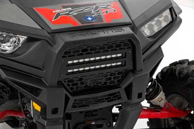 Rough Country Suspension Systems - Rough Country Mesh Grille Insert w/LED Black for Polaris RZR XP 1000 93041