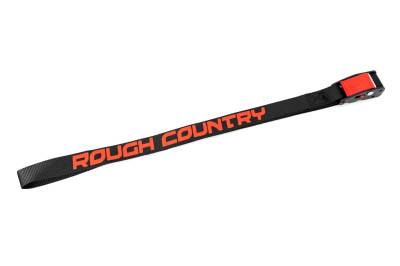 Rough Country Suspension Systems - Rough Country 1" x 60" Cam Lock Tie Down Strap Black EACH 117700