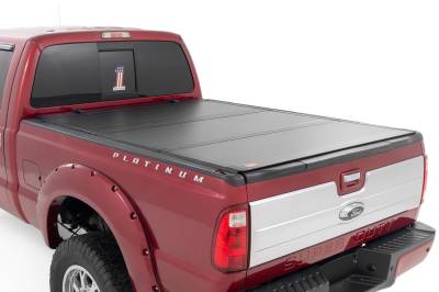 Rough Country Suspension Systems - Rough Country Hard Tri-Fold Tonneau Cover 08-16 Super Duty 6.8' 49214651