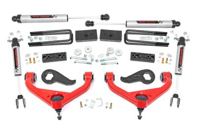 Rough Country Suspension Systems - Rough Country 95870RED 3" Lift Kit for 20-25 Silverado/Sierra 2500/3500HD