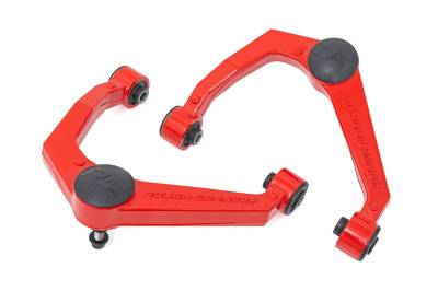 Rough Country Suspension Systems - Rough Country Forged Front Control Arms Stock for 05-24 Frontier 4WD 82009RED
