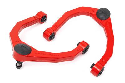 Rough Country Suspension Systems - Rough Country Forged Front Control Arms Stock for 04-24 Titan 4WD 82008RED