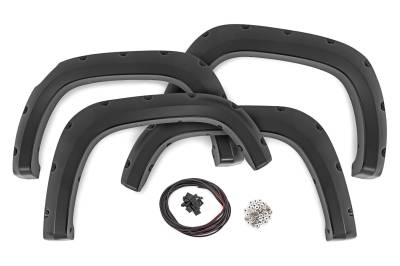 Rough Country Suspension Systems - Rough Country Pocket Fender Flares Black 23-24 Colorado 5' F-C12311