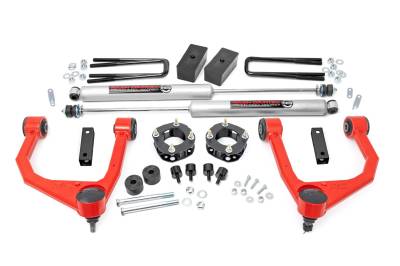 Rough Country Suspension Systems - Rough Country 3.5" Suspension Lift Kit for 07-21 Toyota Tundra 76830RED