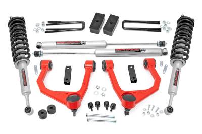 Rough Country Suspension Systems - Rough Country 76831RED 3.5" Suspension Lift Kit for 07-21 Toyota Tundra