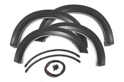 Rough Country Suspension Systems - Rough Country Sport Fender Flares Antimatter Blue 23-24 Super Duty S-F20231-HX