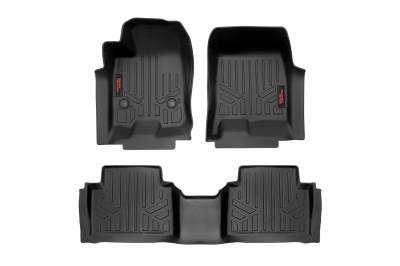 Rough Country Suspension Systems - Rough Country Front/Rear Floor Liners Black 23-24 Colorado/Canyon Crew M-21313