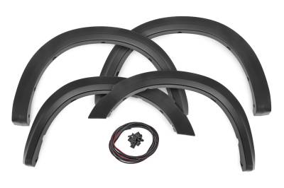 Rough Country Suspension Systems - Rough Country S-D10911 Sport Black Fender Flares for 09-18 Ram 1500