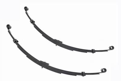 Rough Country Suspension Systems - Rough Country 8046Kit Rear Leaf Spring Kit for 4" Lift 71-80 Scout II 4WD