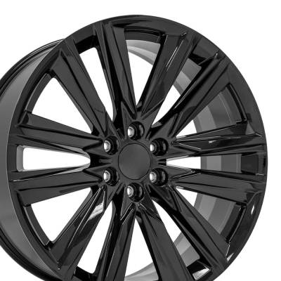 OE Wheels LLC - OE Wheels CA91-24100-6550-28B CA91 24x10 6x5.5 28mm Gloss Black