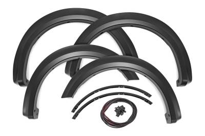 Rough Country Suspension Systems - Rough Country S-F20911A-RCGB Sport Fender Flares Black for 21-24 Ford F150