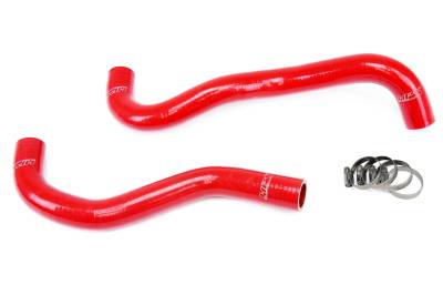 HPS Performance - HPS 57-1199 Red Red Silicone Radiator Hose Kit for 12-15 Honda Civic Si