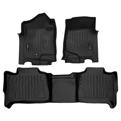 SMARTLINER - SMARTLINER SA0015/B0015 1st/2nd Row BLACK Floor Liners Tahoe/Suburban/Yukon/XL