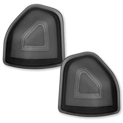 Recon - Recon 264247BK LED Corner Mirror Lenses Smoked/Amber for 09-18 Ram Trucks