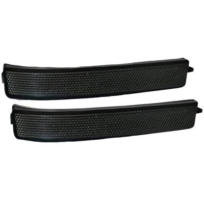 Recon - Recon 264241WHBK LED Side Mirror Lenses Smoked/White 09-14 Ford F150/Raptor