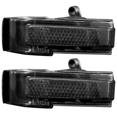 Recon - Recon 264244AMBK LED Side Mirror Lenses Smoked/Amber 15-17 Ford F150