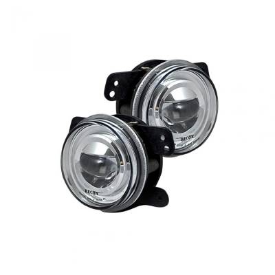 Recon - Recon 264506CL OEM Replacement Fog Light Kit-Clear/White for 07-18 Wrangler JK