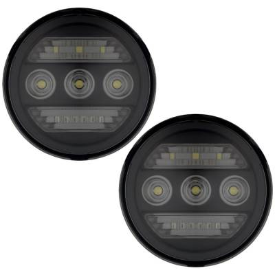 Recon - Recon 264521BK OEM Replacement Fog Lights Smoked/White/Amber Silverado/Sierra