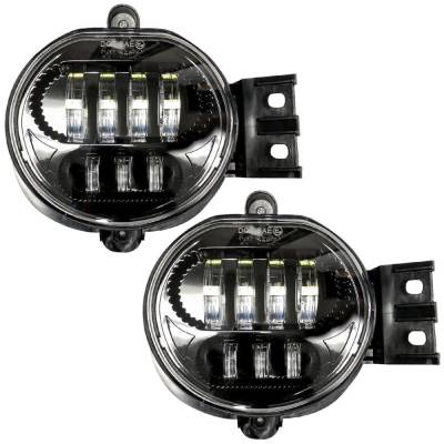 Recon - Recon 264522BK OEM Replacement Fog Light Kit-Smoked/White for 02-08 Ram Trucks