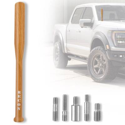 Recon - Recon 264ANTBBLW 8" Aluminum Baseball Bat Universal Antenna-Brown