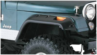 Bushwacker - Bushwacker Cut-Out Style Front Fender Flares Black for Jeep CJ 10059-07