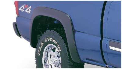 Bushwacker - Bushwacker Extend-a-Fender Rear Fender Flares Black Silverado 40056-02
