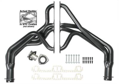 Hedman Hedders - Hedman 99196 Silver 1.75" Fenderwell Headers for 72-86 JEEP CJ5/CJ6/CJ7 V8