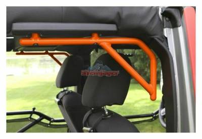 Steinjager - Steinjager Rear Rigid Grab Handles-Fluorescent Orange for Jeep JK 4DR J0041229