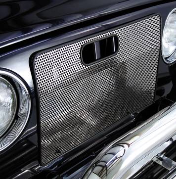 Rugged Ridge - Rugged Ridge 11106.03 Radiator Bug Shield Stainless Steel for Wrangler TJ