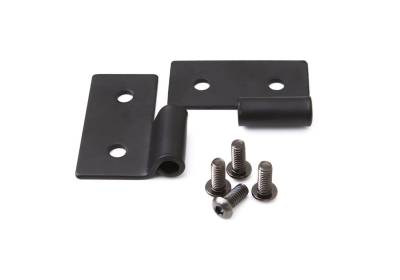 Rampage - Rampage 7607 Black Lower Door Hinge Brackets for 97-06 Jeep Wrangler TJ/YJ